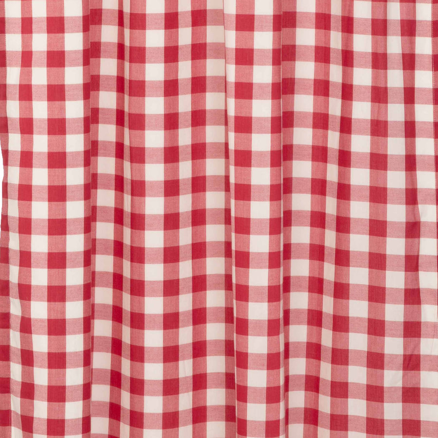 Annie Buffalo Check 63" Panel Set - Red
