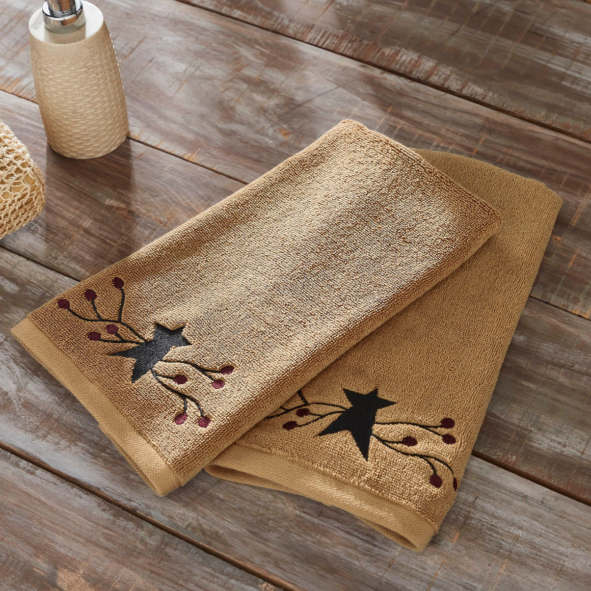 Pip Vinestar Embroidered Hand Towel Set of 2