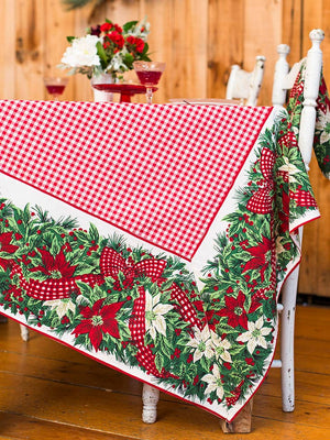 Christmas Cottage Tablecloth