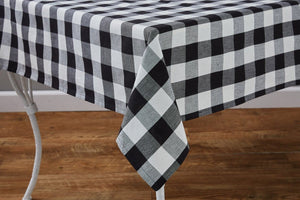 Wicklow Black Check Tablecloth