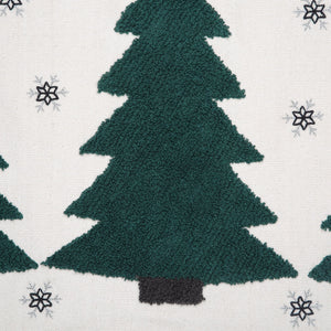 Pine Grove Embroidered Trees Pillow
