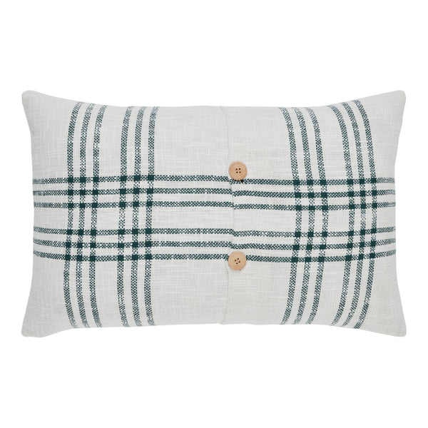 VHC Brands Pine Grove Plaid Standard Pillowcase Set, Green, 21x30 Inches, 2-Pack - Rustic Cabin Decor