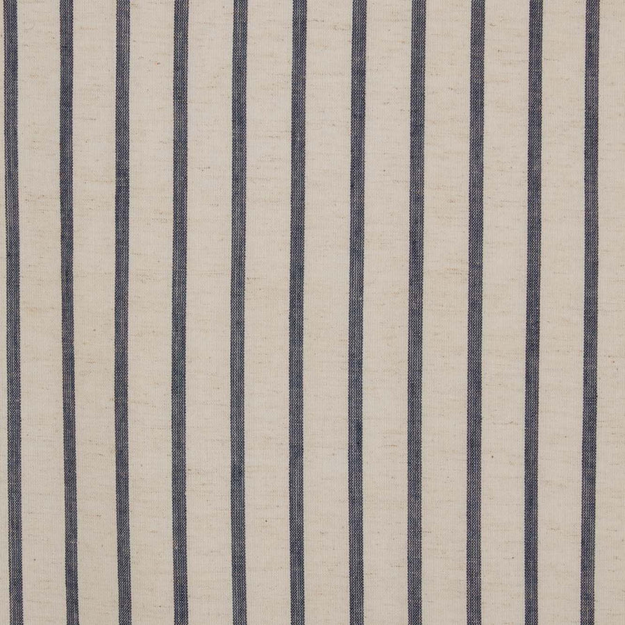 Kaila Blue Ticking Stripe Shower Curtain