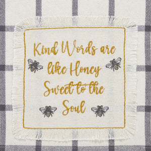 Embroidered Bee Tea Towel Set