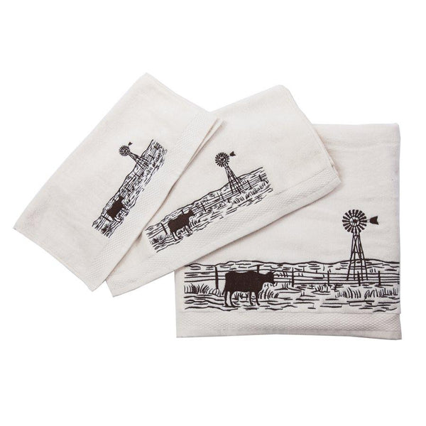 Rise and Shine Dish Towel Set - Retro Barn Country Linens