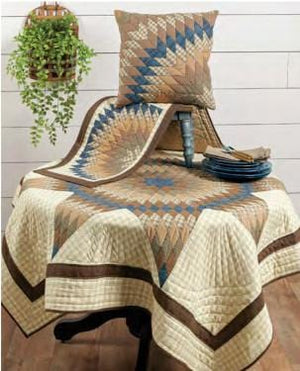 Cody Lone Star Mini Quilt - Table Topper / Wall Hanging