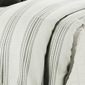 Prescott Stripe Duvet Cover Set in Taupe