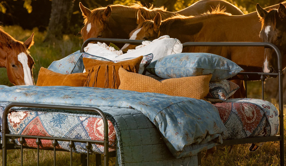 Cozy Up with Tasha Polizzi's Rustic Bedding Collection