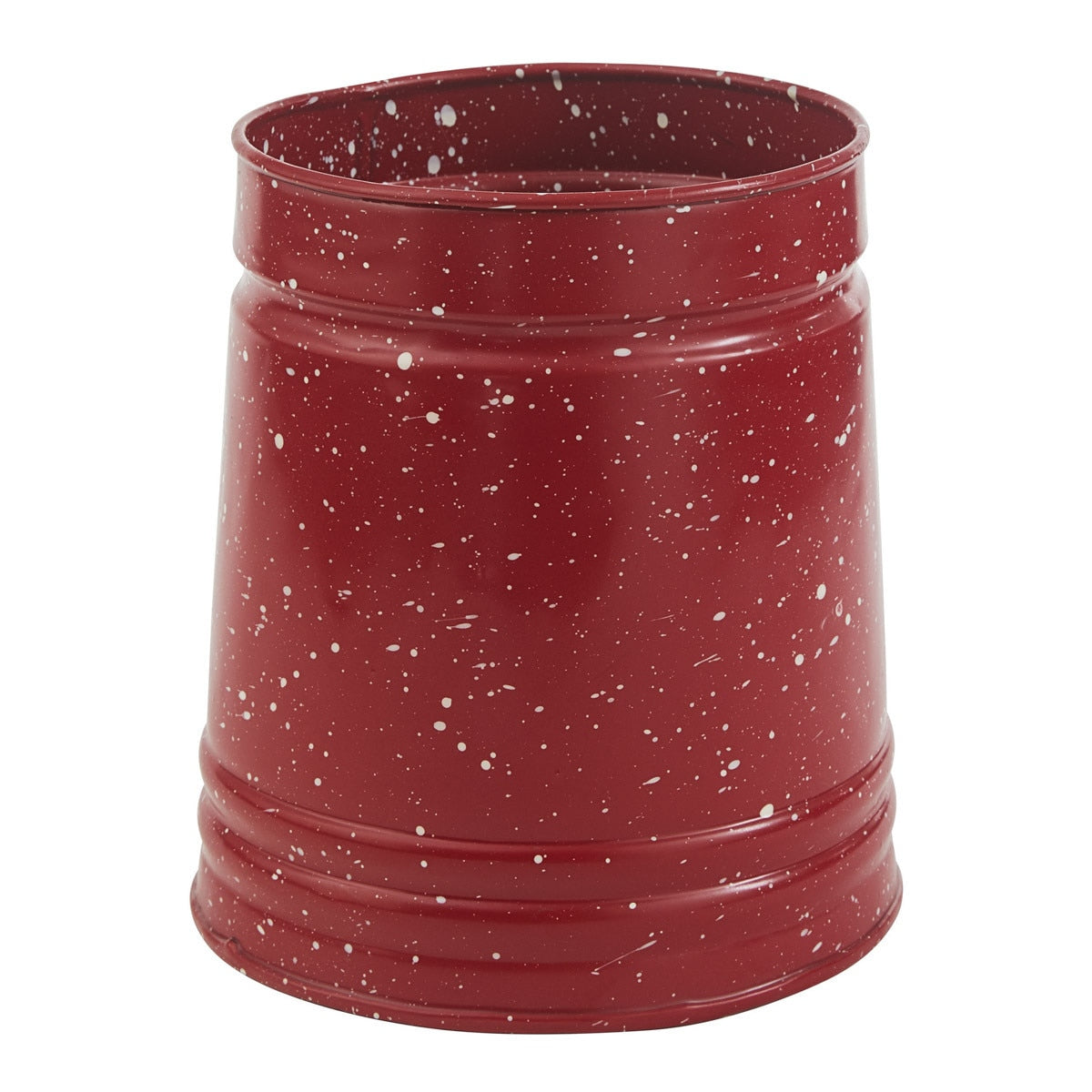 Enamelware Red Utensil Crock