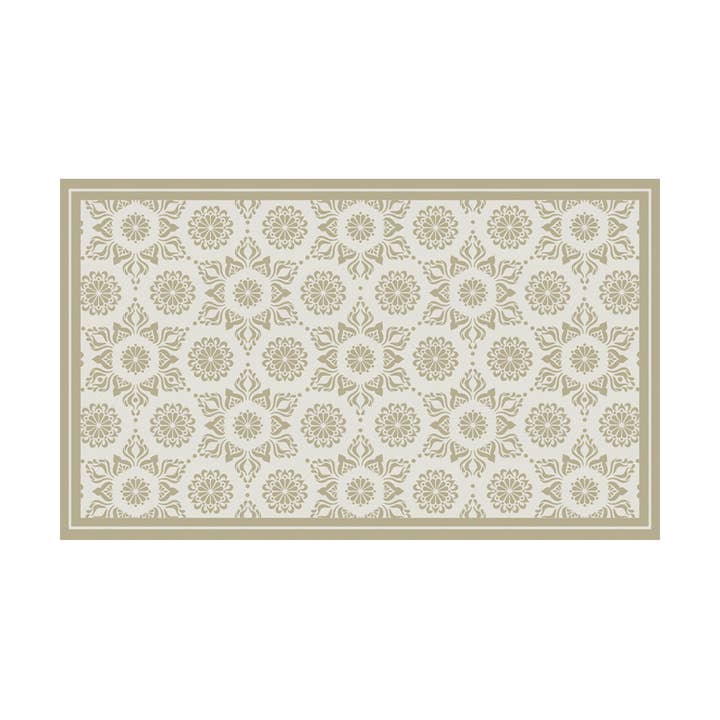 Sand Flower Vinyl Floor Cloth/ Mat 3ft x 5ft