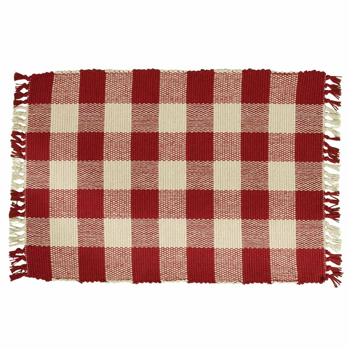 Wicklow Garnet Woven Yarn Placemat Set of 4