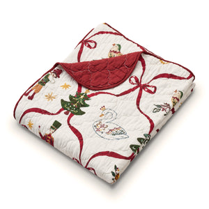 12 Days of Christmas Quilted Throw