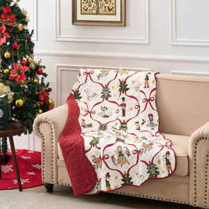 12 Days of Christmas Quilted Throw
