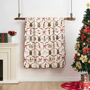 12 Days of Christmas Quilted Throw
