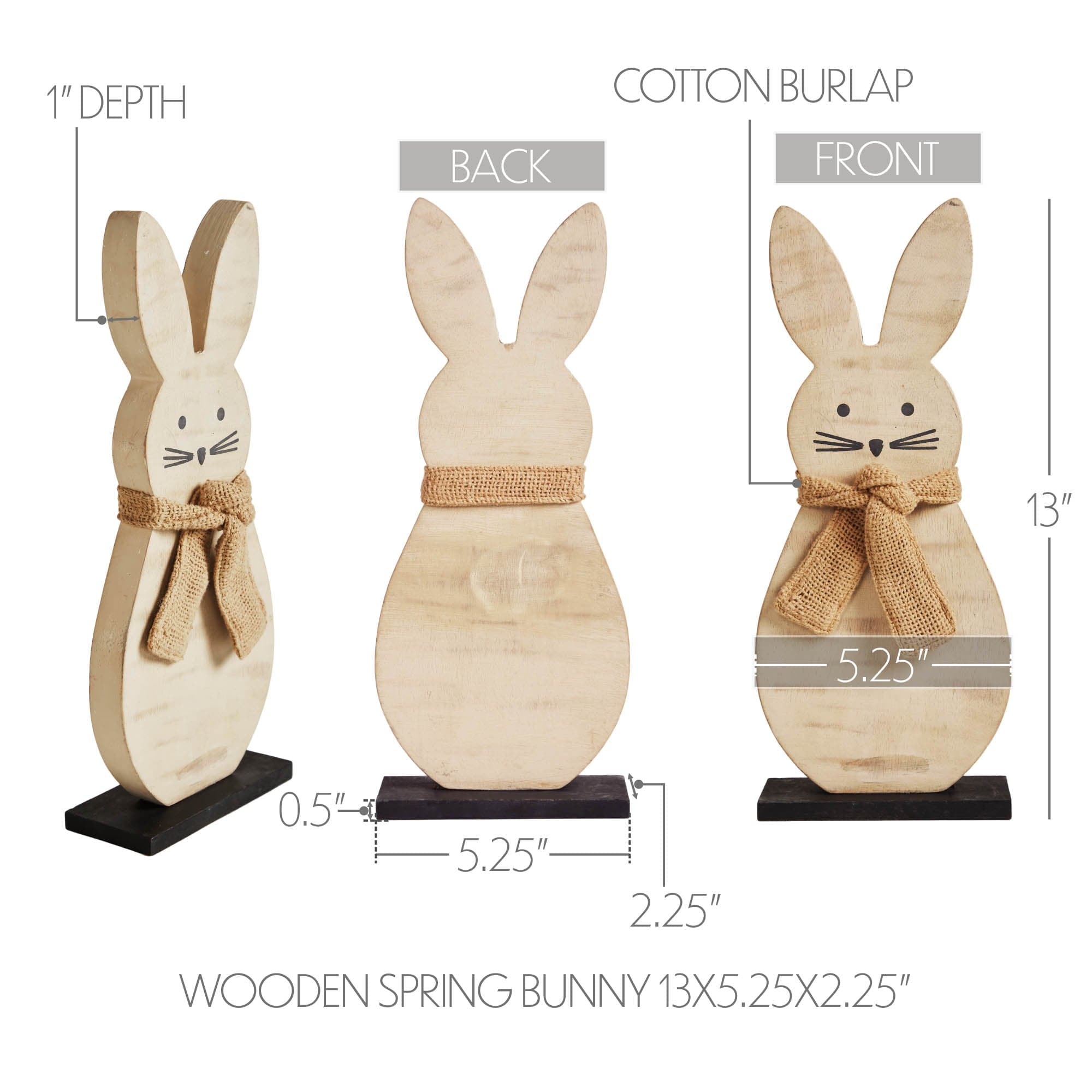 Wooden Spring Bunny