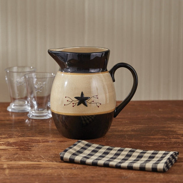 Star Vine Pitcher - Retro Barn Country Linens