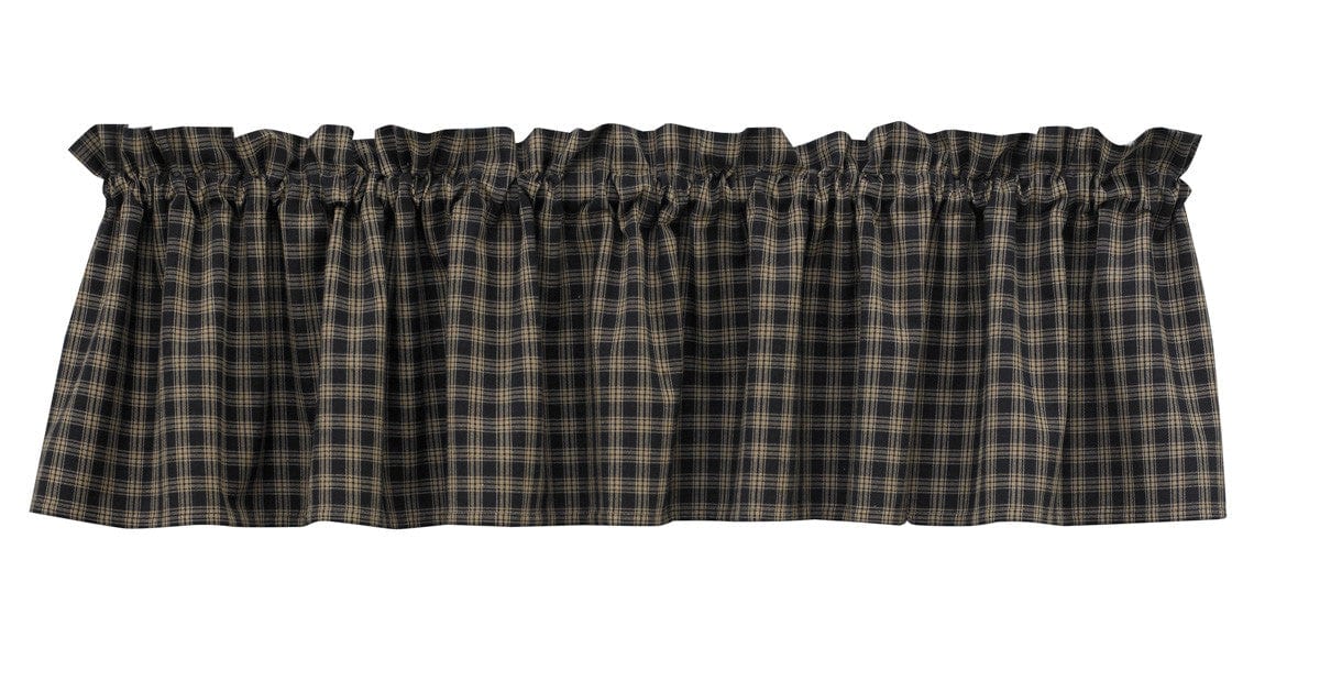 Sturbridge Plaid Valance in Black