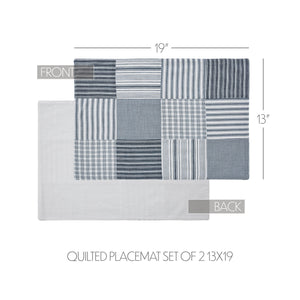 Sawyer Mill Blue Quilted Placemat Set of 2