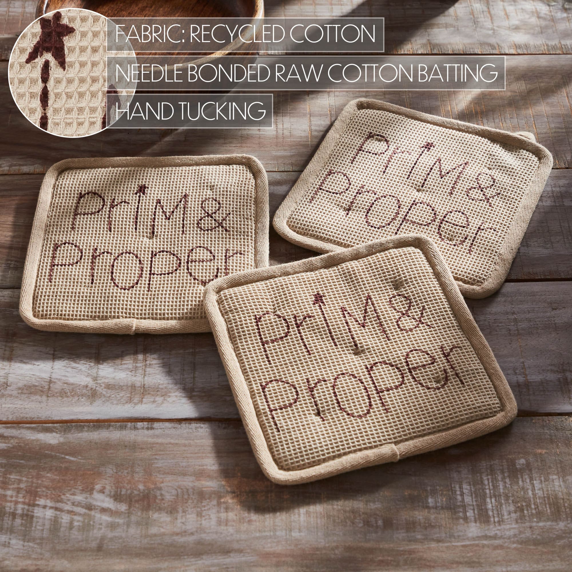 Connell Prim and Proper Pot Holder Set of 3