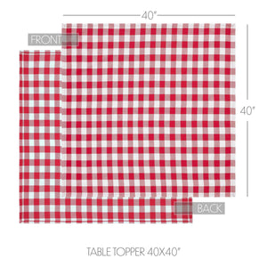 Annie Buffalo Check Red Table Topper
