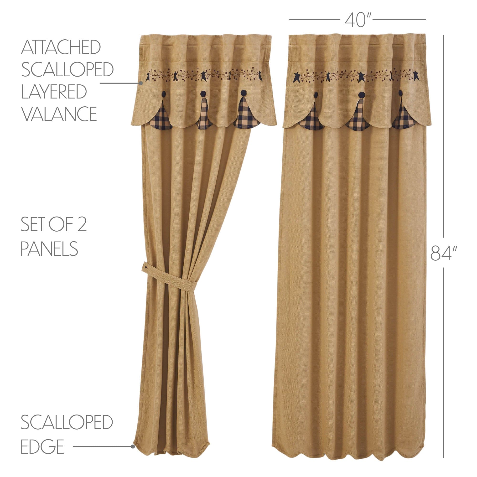 Pip Vinestar 84" Panel Set