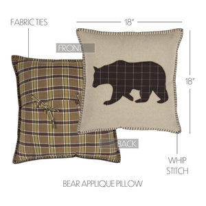 Wyatt Bear Applique Pillow