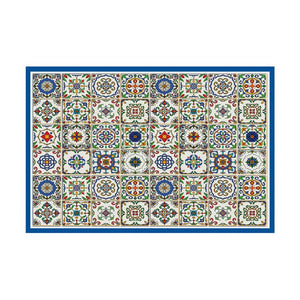 Spanish Tile Vinyl Floor Mat