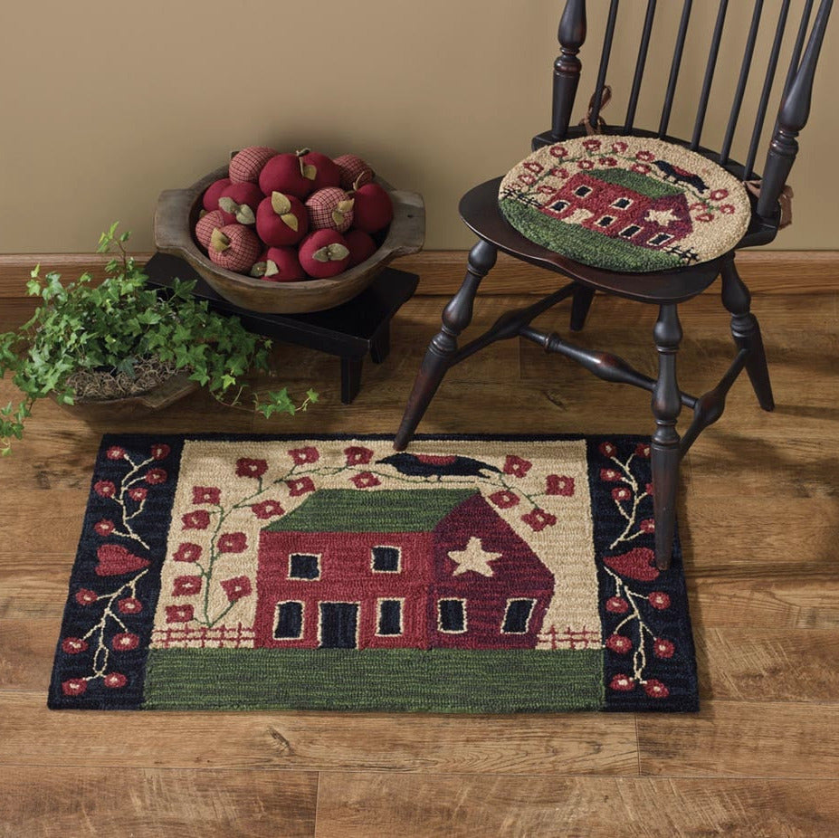 Country Rug Pattern Country Style Rugs - Retro Barn Country Linens