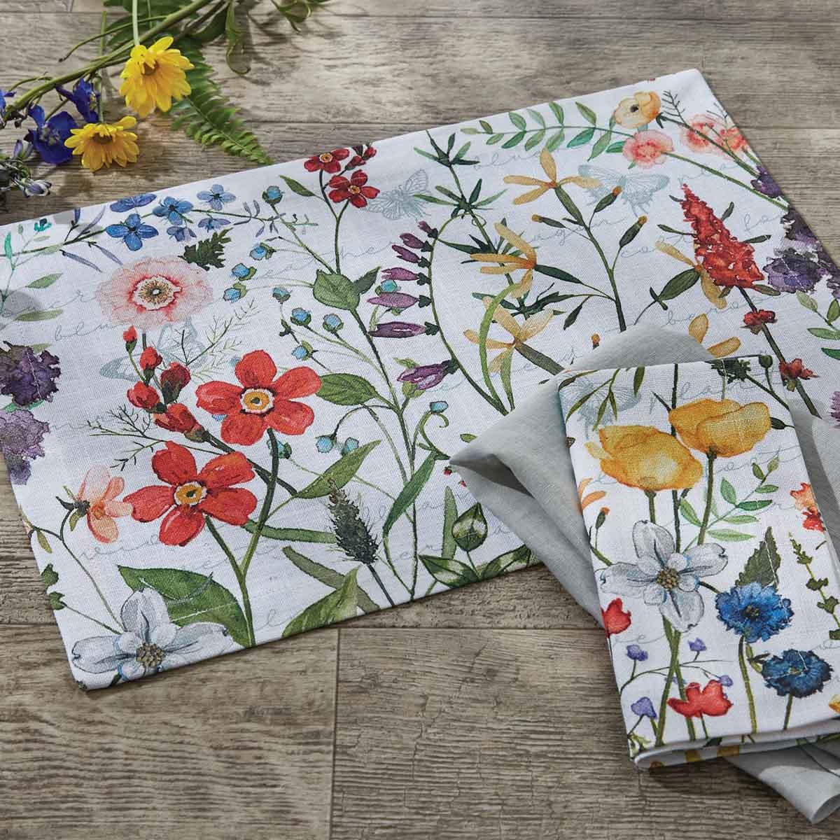 Wildflower Sketchbook Placemat Set of 4