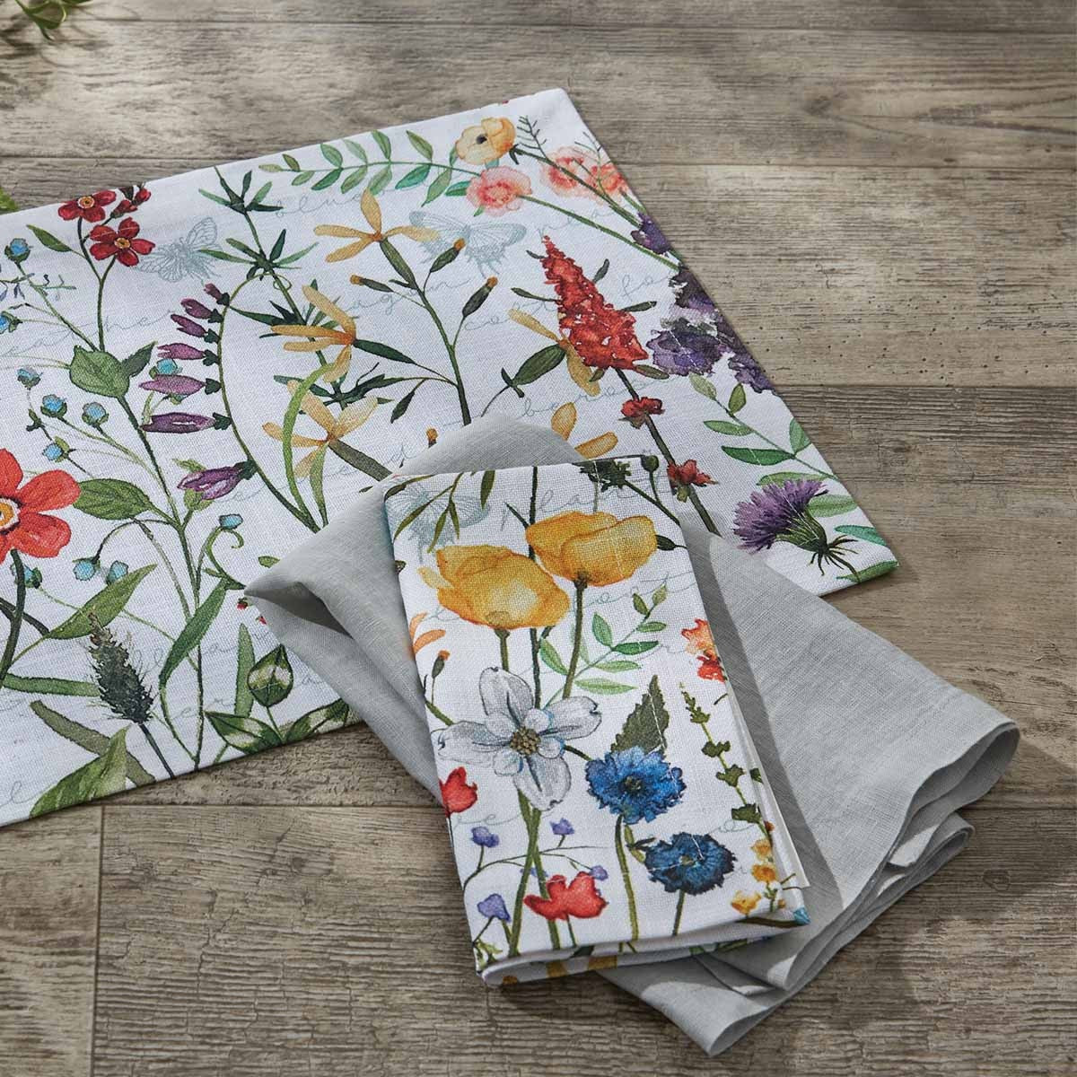 Wildflower Sketchbook Napkin Set of 4