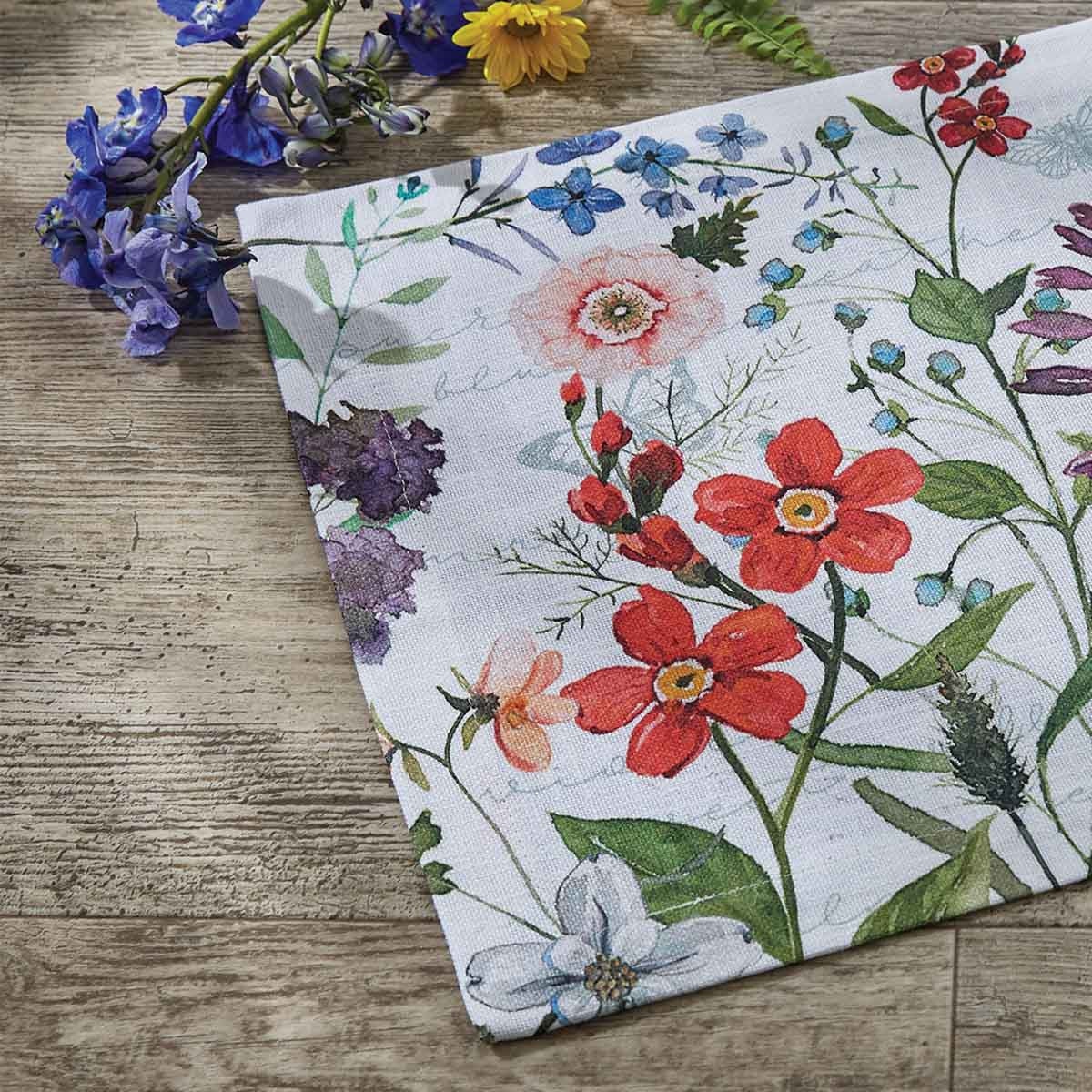 Wildflower Sketchbook Table Runner