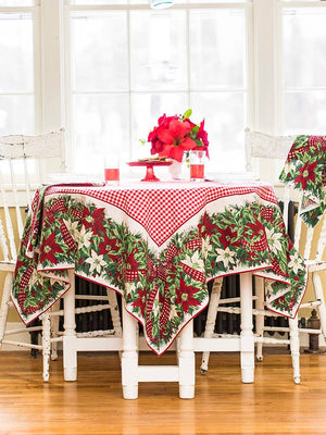 Christmas Cottage Tablecloth