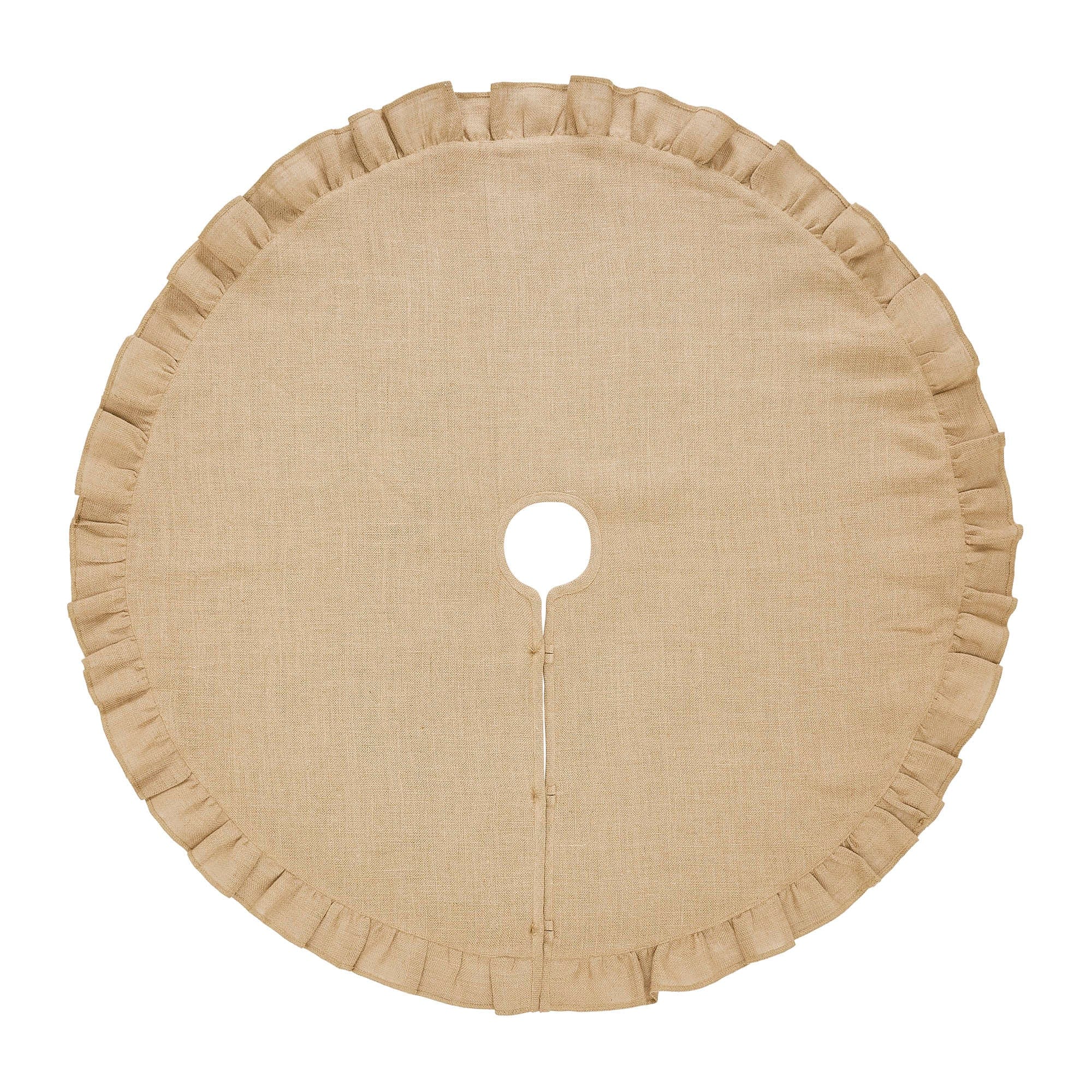 Burlap Ruffled Tree Skirt