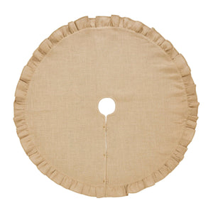 Burlap Ruffled Tree Skirt