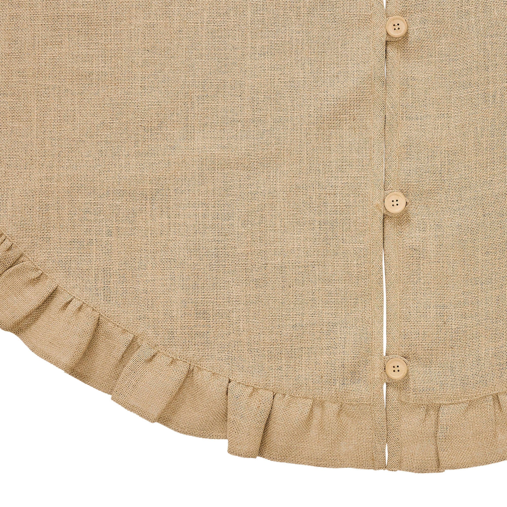 Burlap Ruffled Tree Skirt