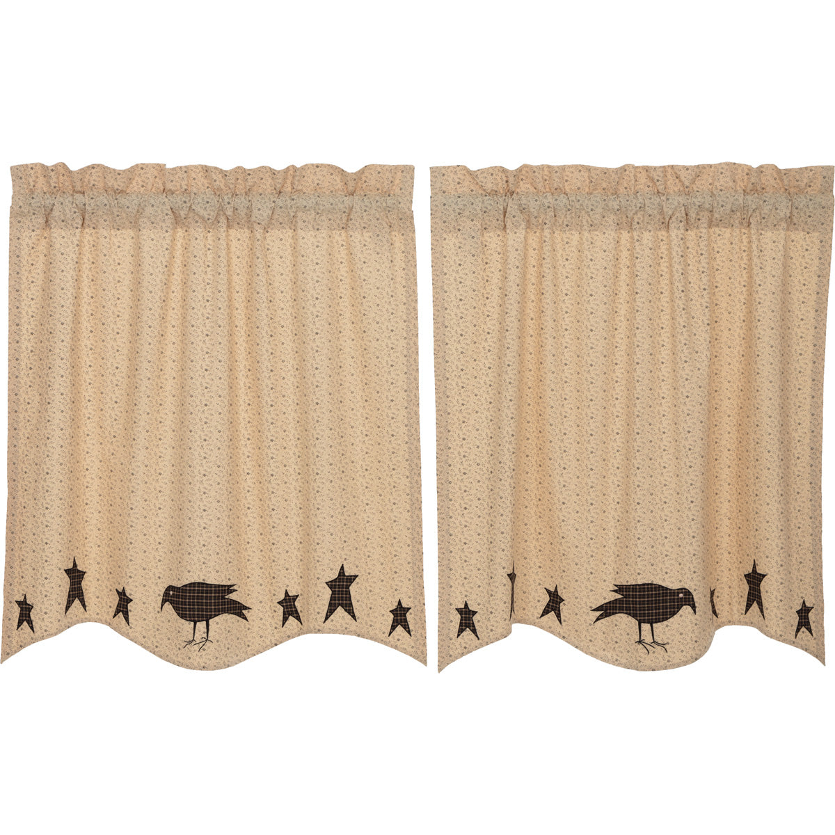 Kettle Grove Crow and Star Applique Tier Set