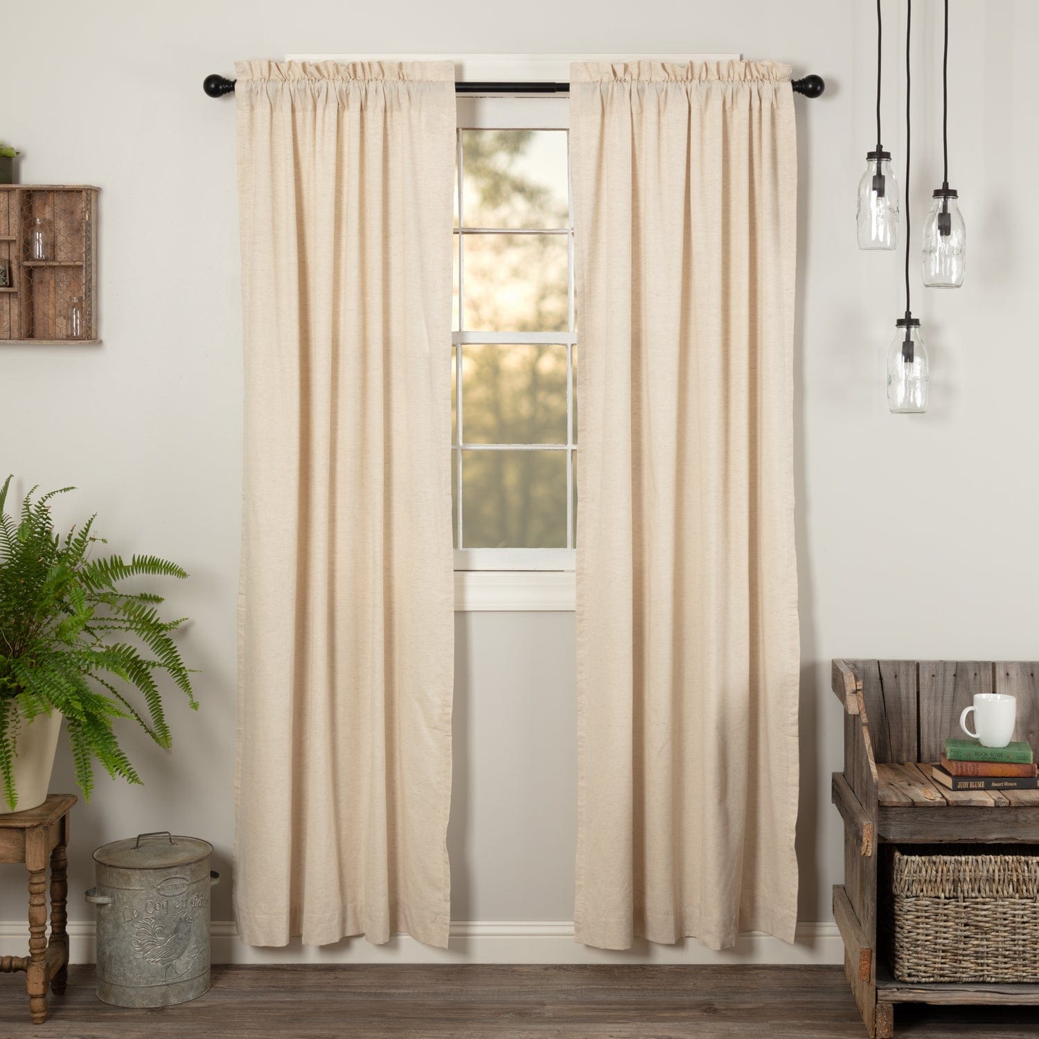 Simple Life Flax 84" Panel Set-Natural