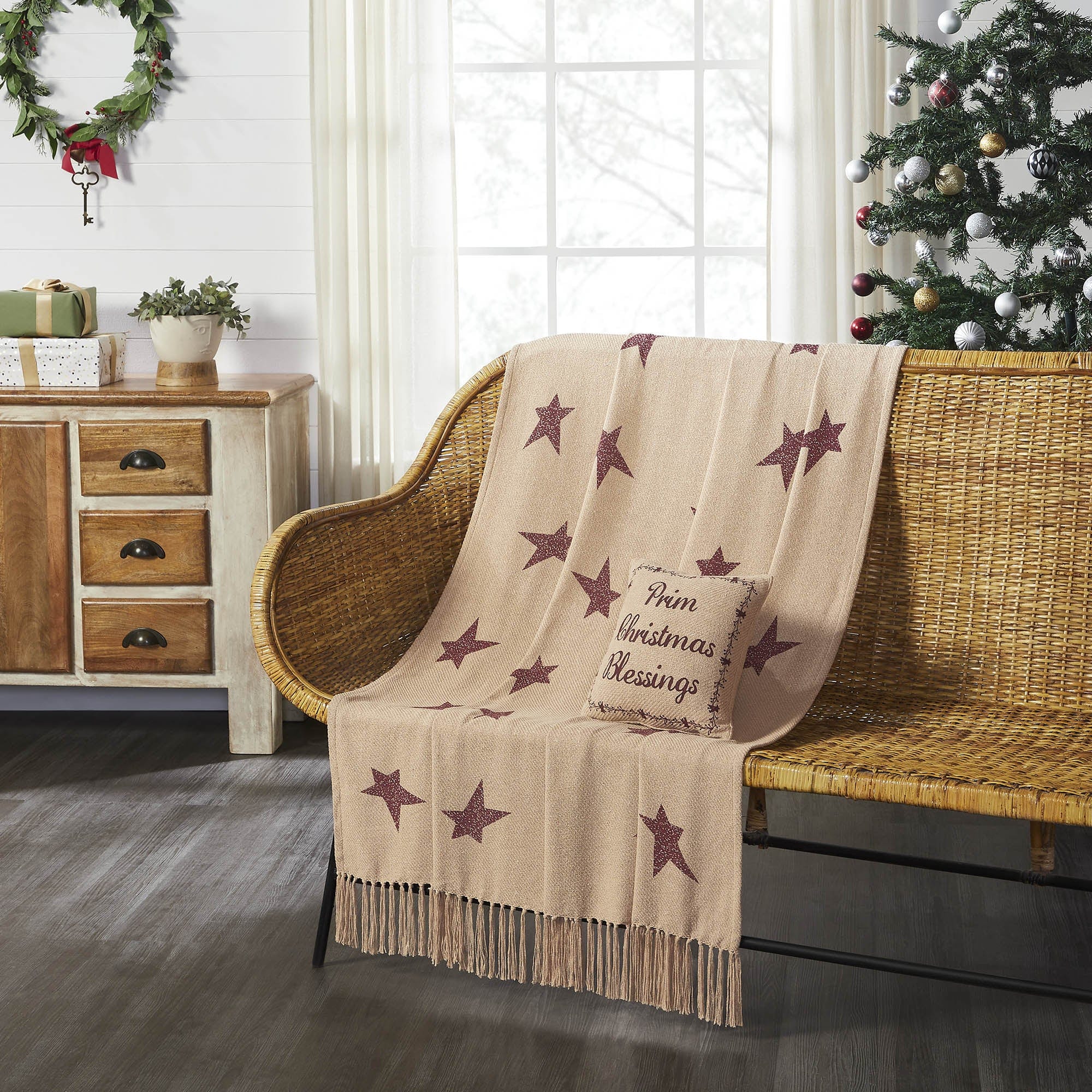 Gable Primitive Star Woven Throw