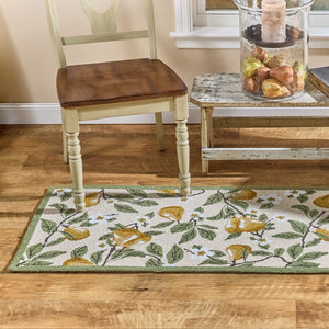 Golden Pear Hooked Runner Rug