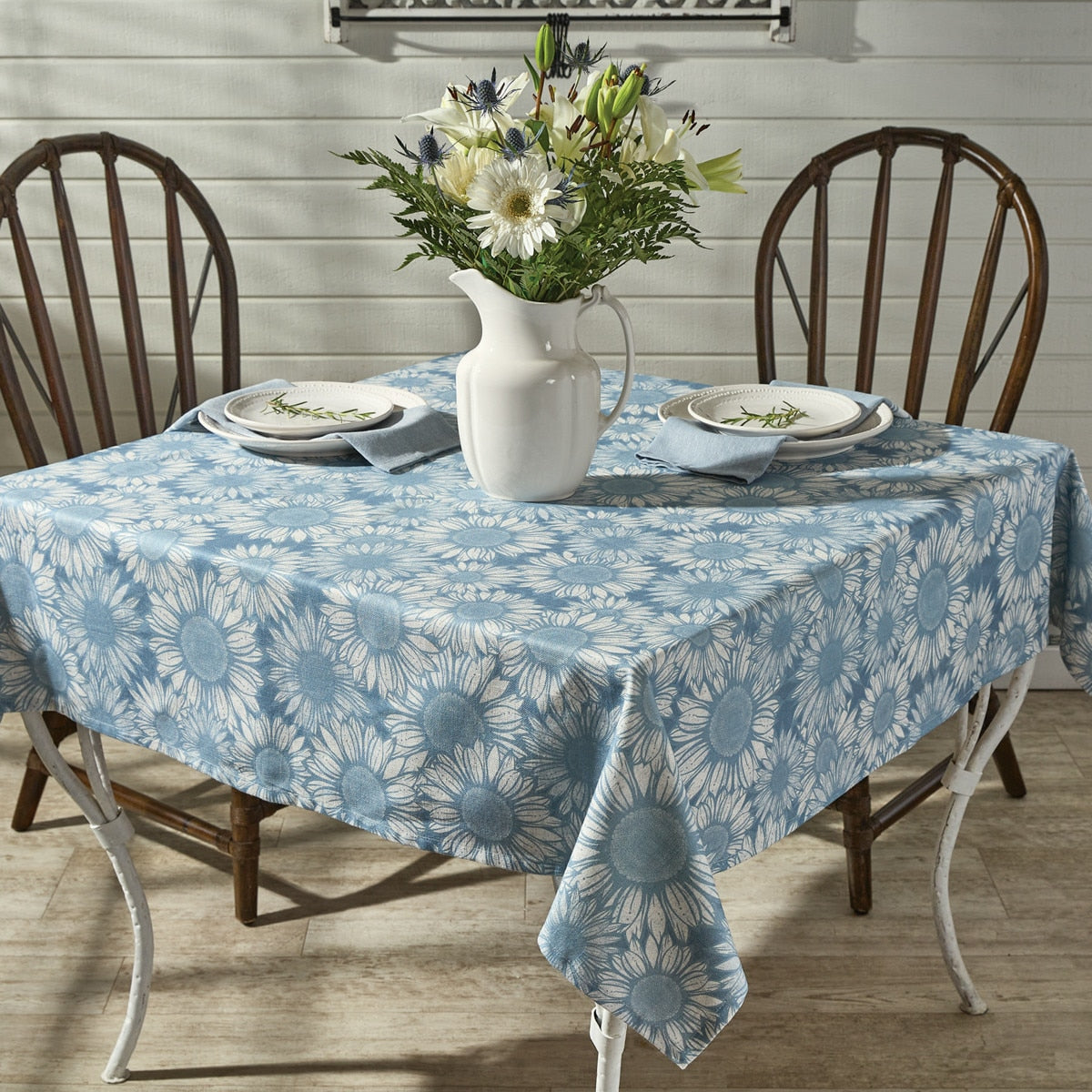 Flower Garden Square Tablecloth