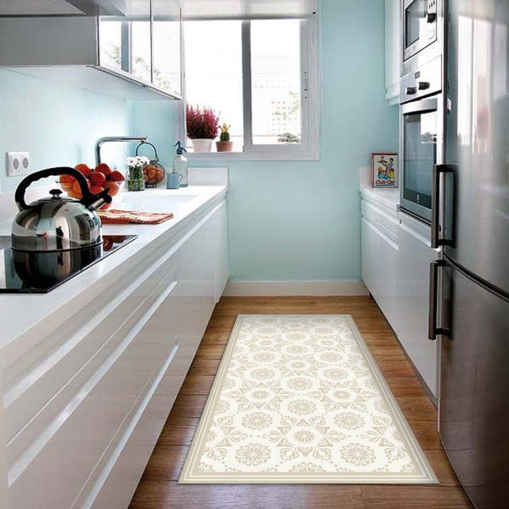 Sand Flower Vinyl Floor Runner