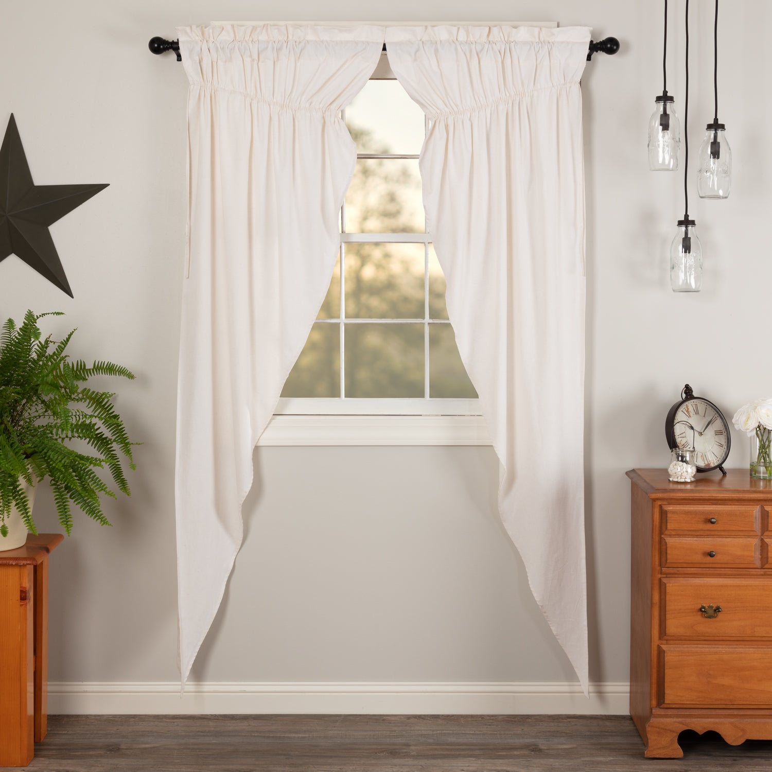 Simple Life Flax Long Prairie Curtain