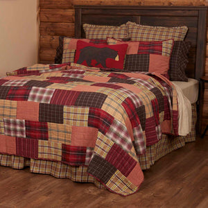 Wyatt Bear Hooked Pillow