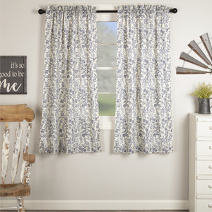 Doylestown Blue Floral 63" Panel Set