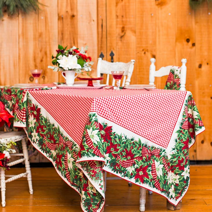 Christmas Cottage Tablecloth