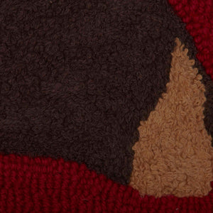 Wyatt Bear Hooked Pillow