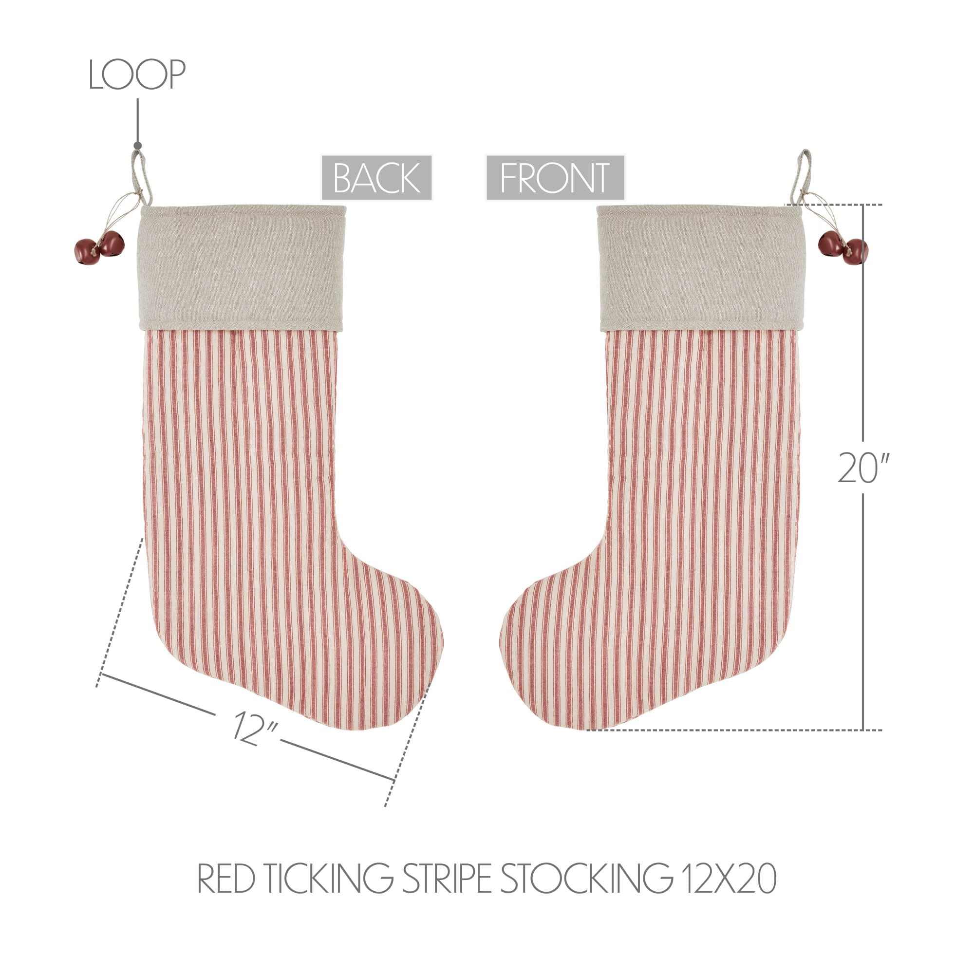 Sawyer Mill Red Ticking Stripe Stocking