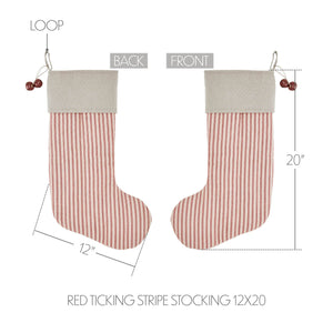 Sawyer Mill Red Ticking Stripe Stocking