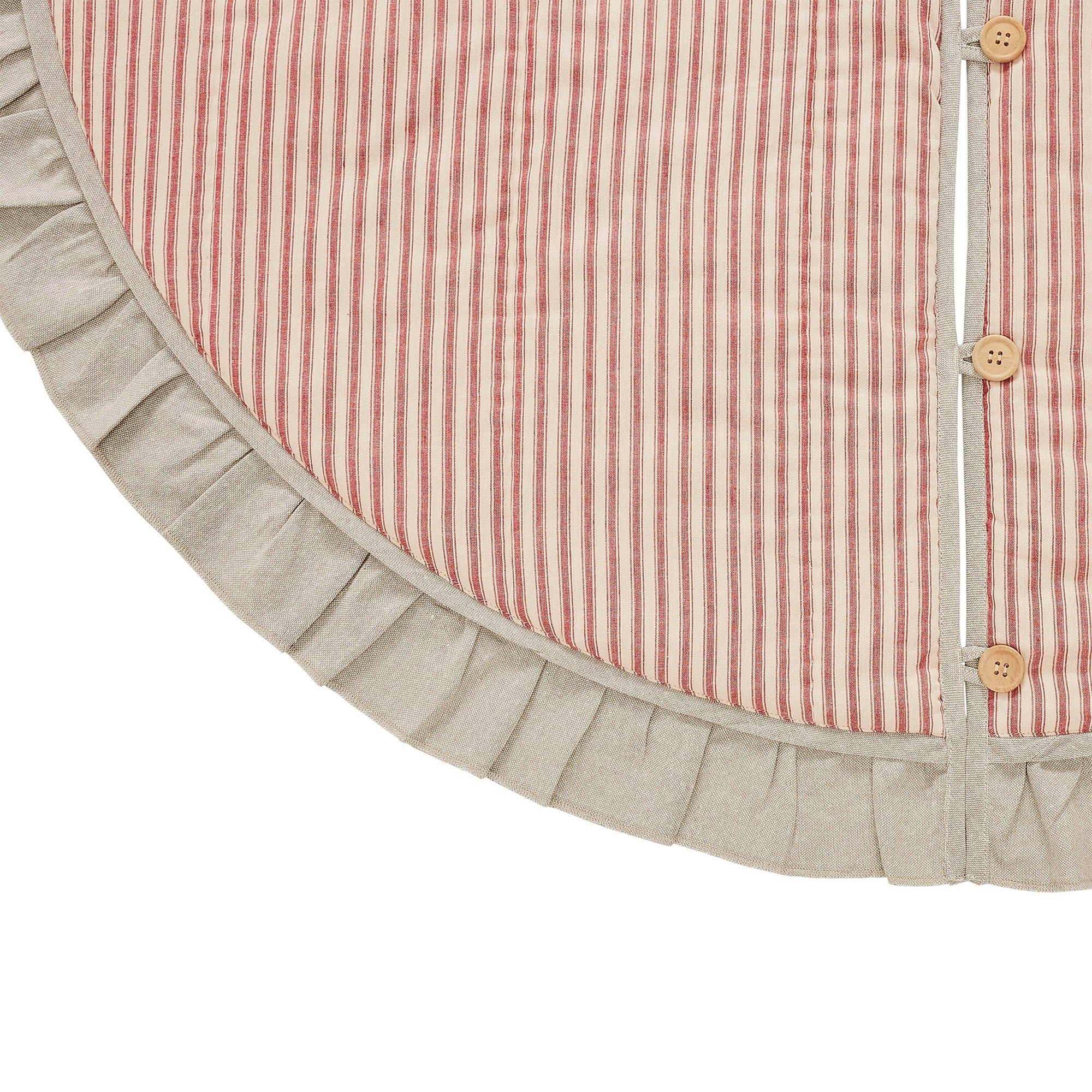 Sawyer Mill Red Ticking Stripe Tree Skirt