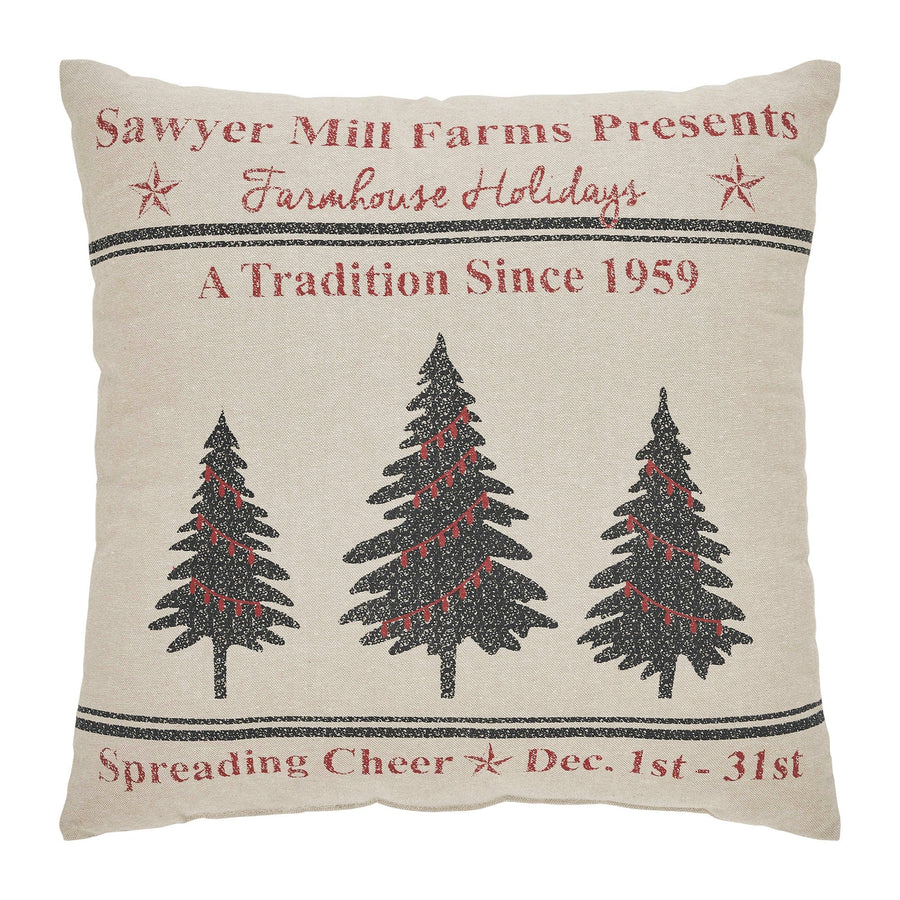 Sawyer Mill Holiday Tree Pillow